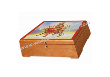 Rectangular MDF Box with top Durga design digital print