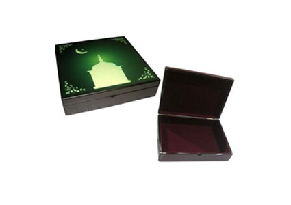 Square MDF Box with top arabic design digital print