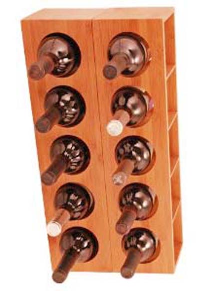 Wooden wine rack